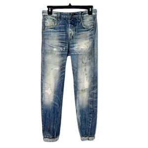 RAG & BONE Miramar Jogger Sweatpants Distressed Stained Wash size XS